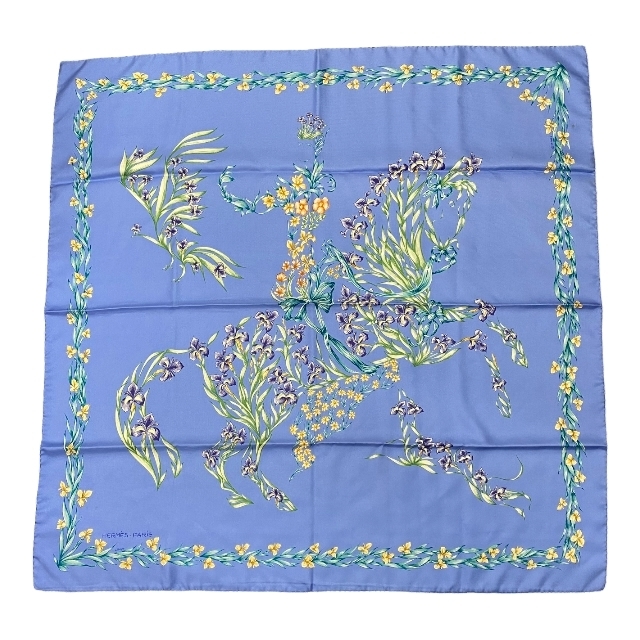 正規店 エルメス カレ140 花咲く馬 シルク alamocirugiaplastica.com