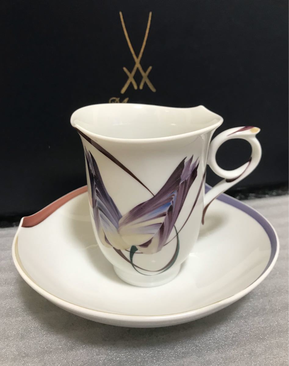マイセン ユーゲント コーヒーカップ ペア ☆箱付き未使用品