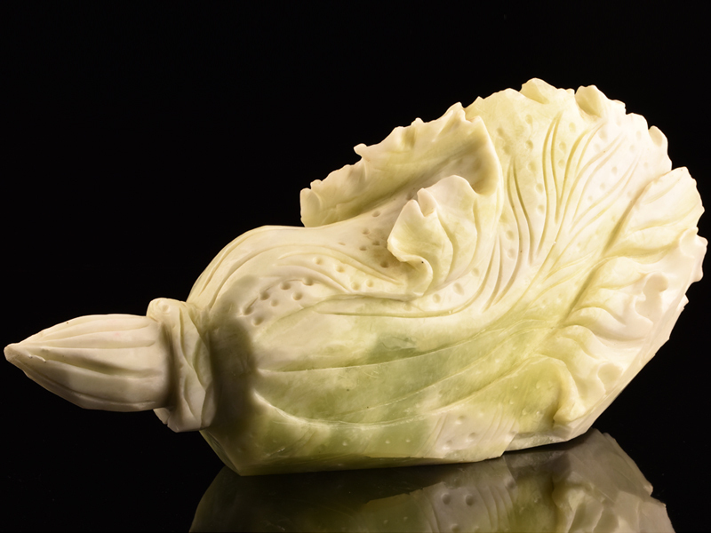 お得再入荷 ヤフオク! 中国美術 白砡造白菜彫刻置物 WG480 - 【琴》送料無料 本物保証