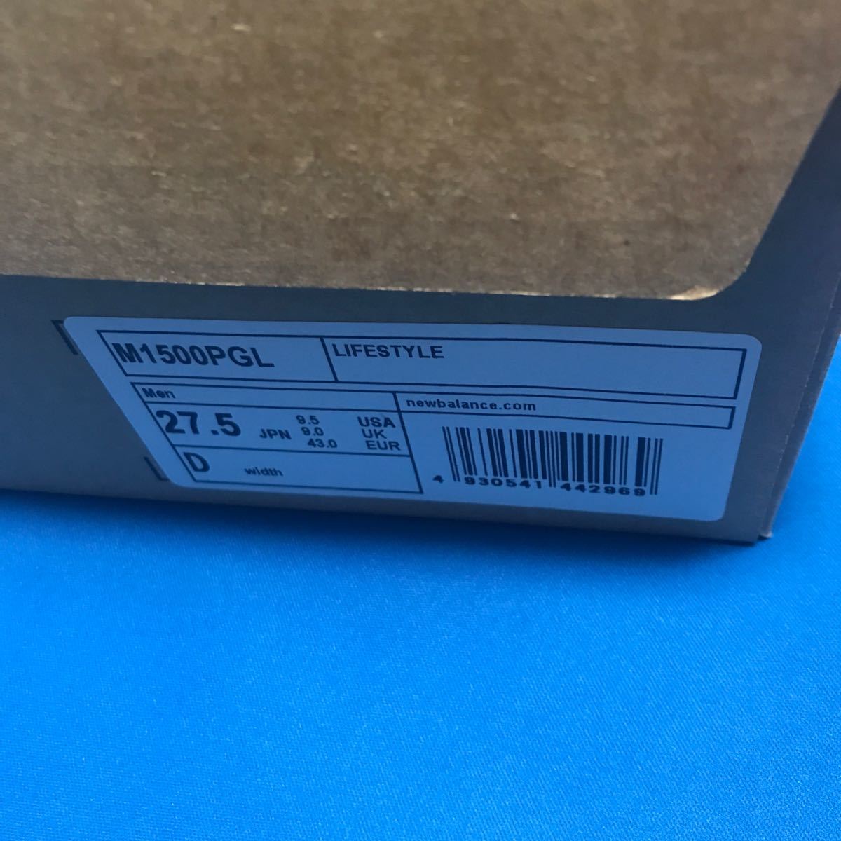 UK製 NEW BALANCE M1500PGL 27.5cm ニューバランス グレー 新品未使用