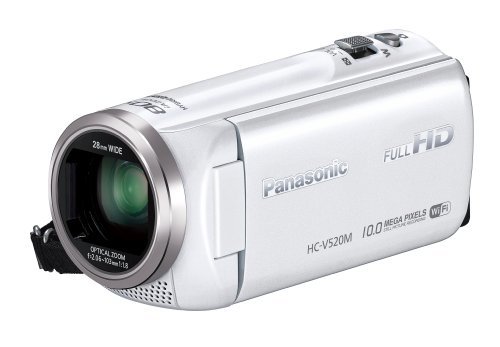 史上最も激安 【中古 良品】 Panasonic デジタルハイビジョンビデオカメラ V520 内蔵メモリー32GB ホワイト その他