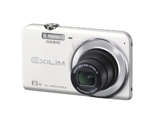 【 良品】 CASIO デジタルカメラ EXILIM EXZS26WE 1610万画素 光学6倍ズーム 広角26mm EX-