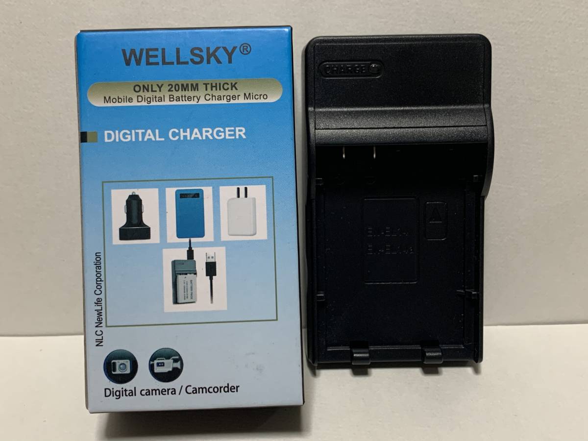 ※Nikon 急速互換充電器 バッテリーチャージャー　互換バッテリー対応　WELLSKY EN-EL14a EN-EL14a 用 MH-24 MH-24a／超軽量／USB Type C _画像1