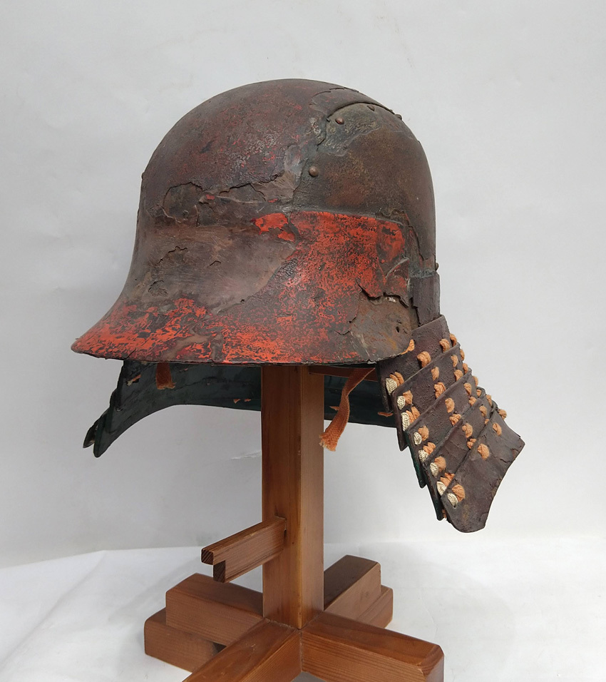 頭形兜 *ワケあり品 *兜鎧甲冑武士戦陣弓刀鞍 頭形兜 *ワケあり品 *兜鎧甲冑武士戦陣弓刀鞍