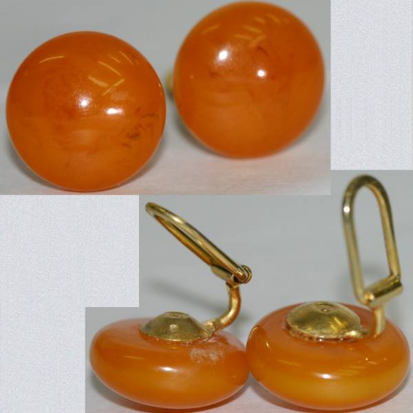 Ges Gesch. stamp. exist Germany made. tortoise shell style stone attaching gold color. earrings genuine article 
