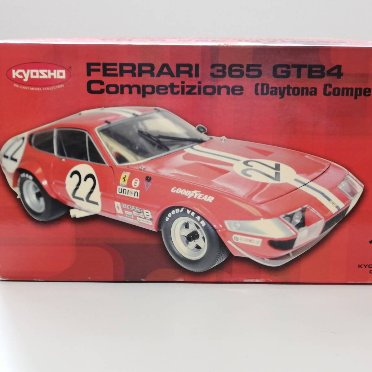 京商　KYOSHO　1/18　FERRARI　フェラーリ　365GTB/4　＃22　デイトナ　Competizione　ミニカー_画像1