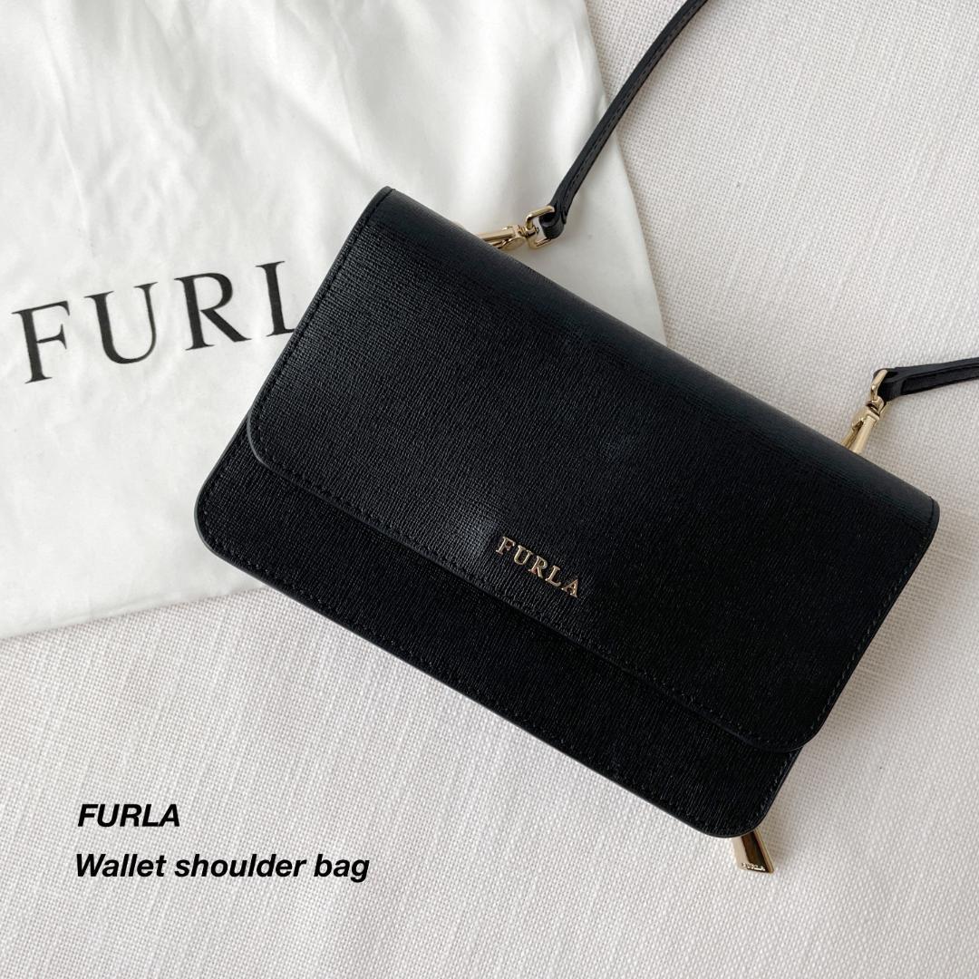 高評価☆ FURLA フルラ 斜め掛けお財布 ショルダーバッグ v8rxL