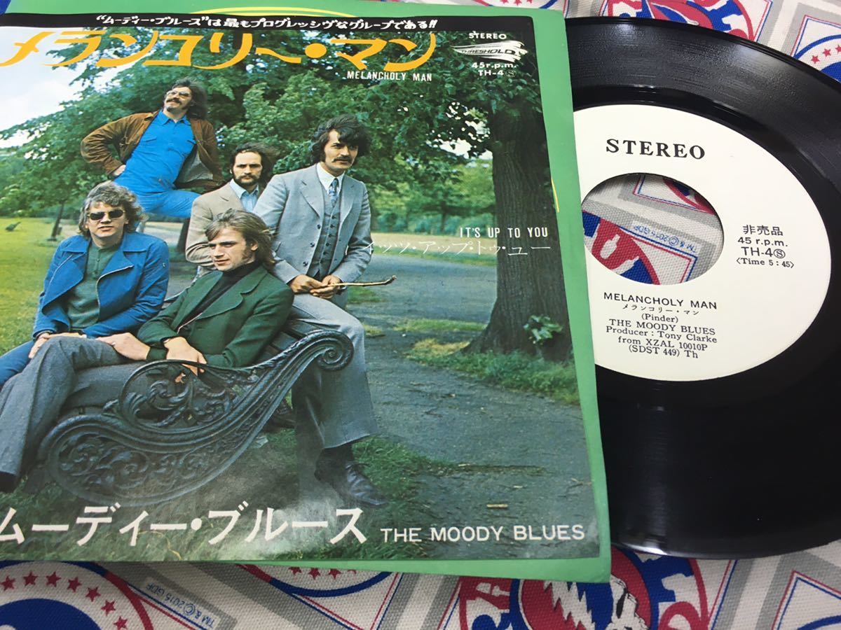 The Moody Blues★中古7’シングル国内白レーベル見本盤「ムーディー・ブルース～メランコリー・マン」_画像1