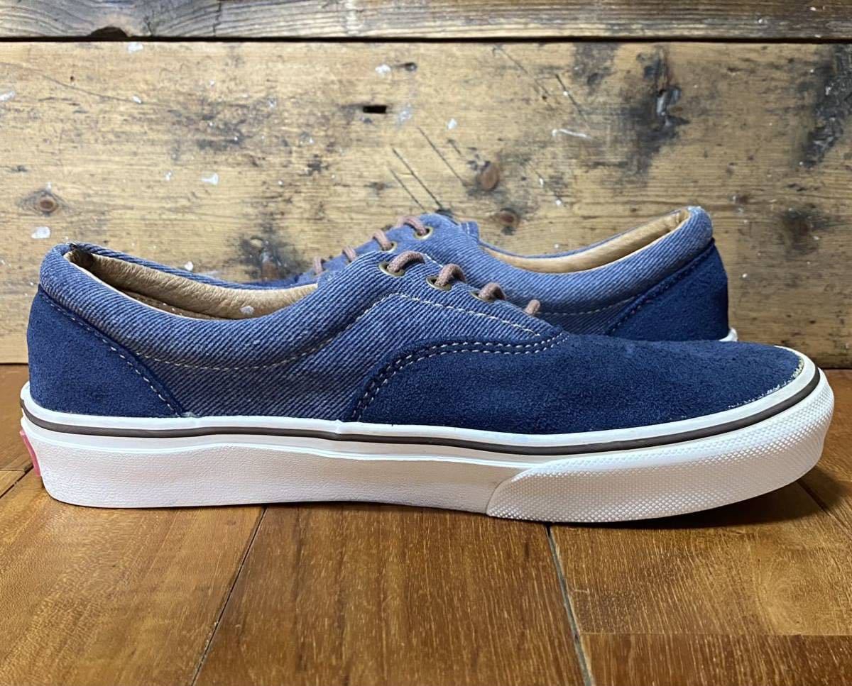 VANS　ERA size:US7(25cm) navy　/　ヴァンズ バンズ　エラ (V95CL MS) スニーカー スウェード×コーデュロイ SUEDE ネイビー 紺_画像5