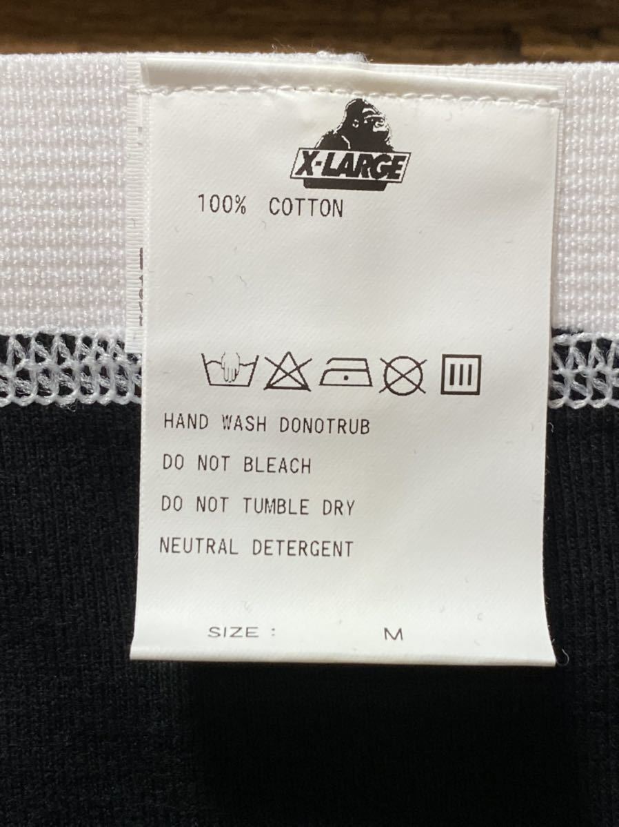 【未使用・送料無料】 X-LARGE　ロゴプリント メンズ アンダーウェア size:M ブラック　/　 エクストララージ　Underwear ブリーフ 下着 黒_画像6