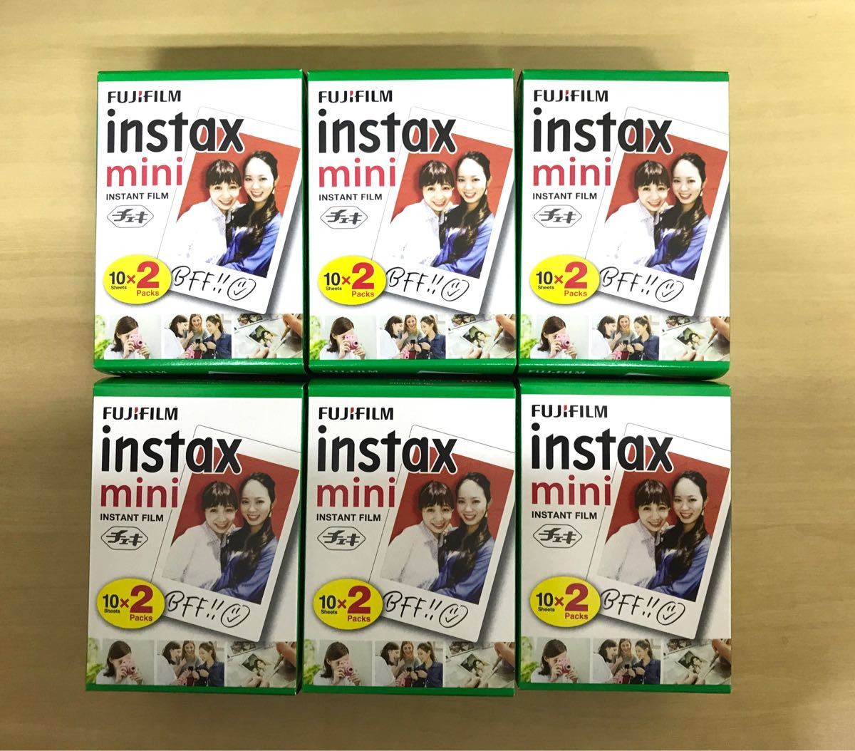 FUJIFILM instax チェキフィルム 20枚 6バック 120枚 外箱あり 2024年4