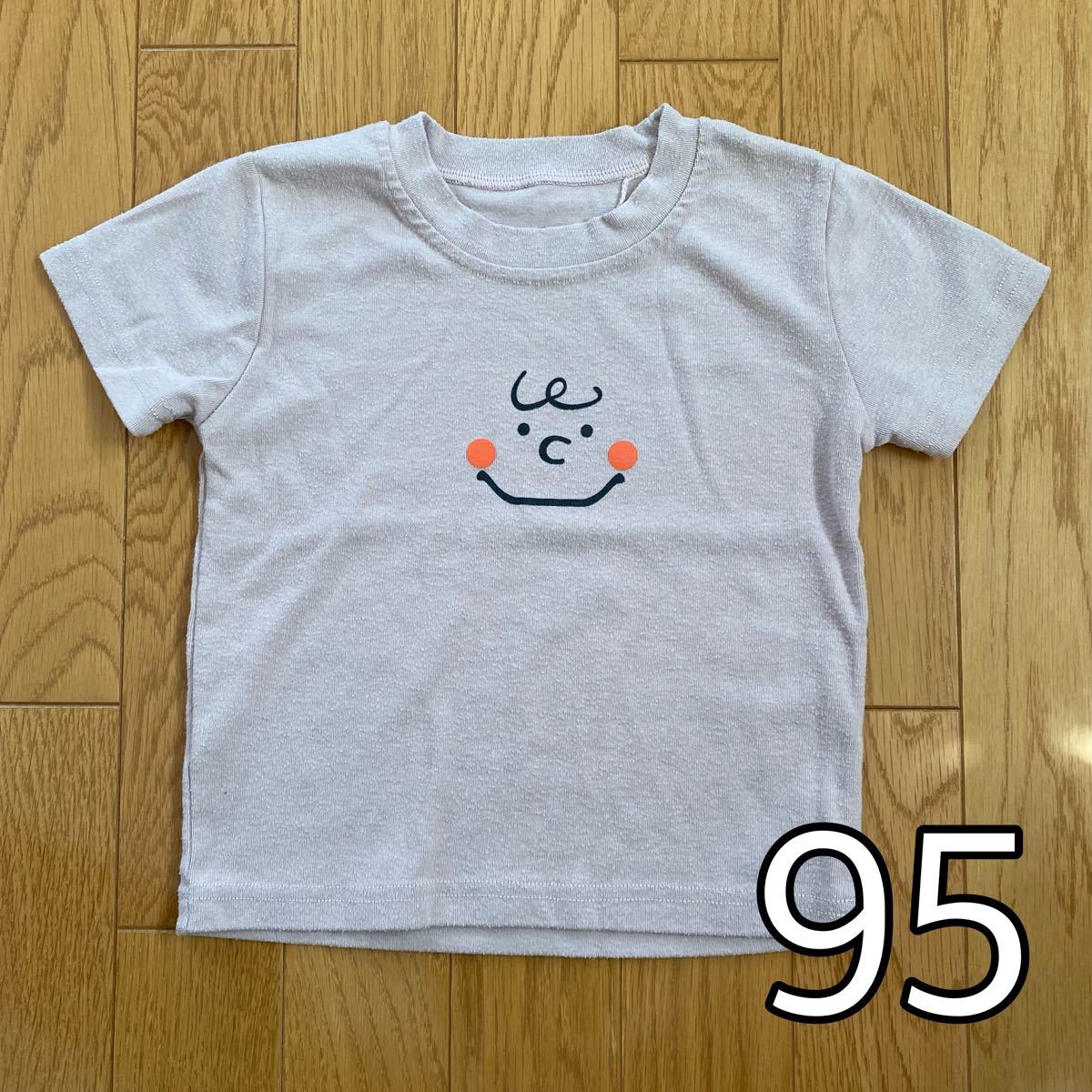 PayPayフリマ｜韓国子供服 チャーリーブラウン 半袖 Tシャツ ベージュ 95cm