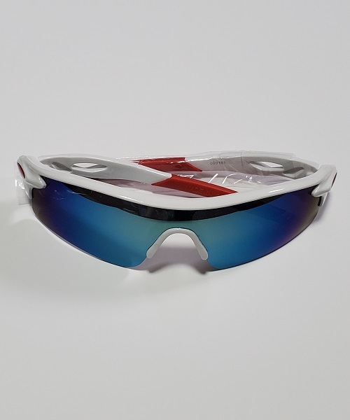 Rakuten スポーツサングラス UV400 軽量 紫外線カット サイクリング 白ミラー