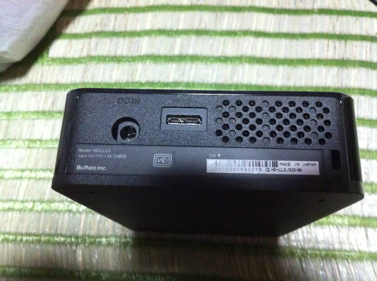 BUFFALO バッファロー HD-LL3.0U3-BK 3TB 外付けハードディスク