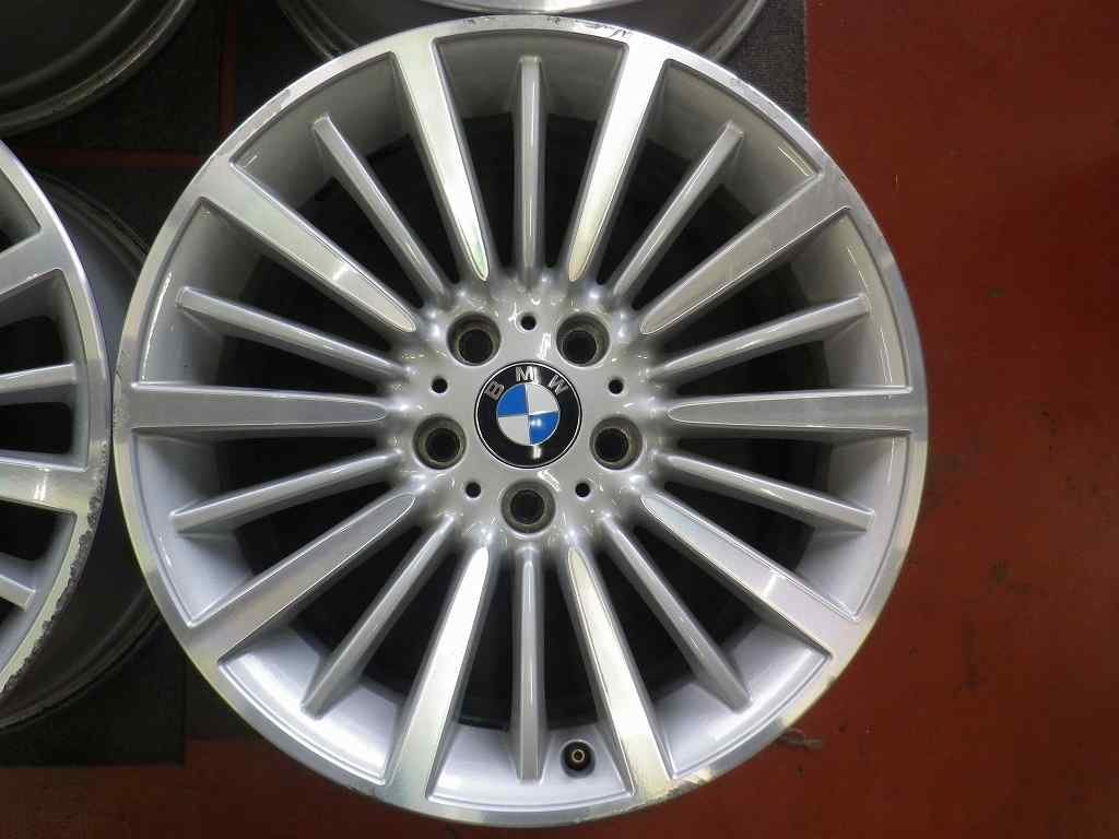 R407W10♪ホイールのみ4本販売♪BMW純正♪18x8J PCD120 5H +34 ハブ72.5♪BMW 3シリーズ F30等♪店頭手渡し大歓迎♪_画像8