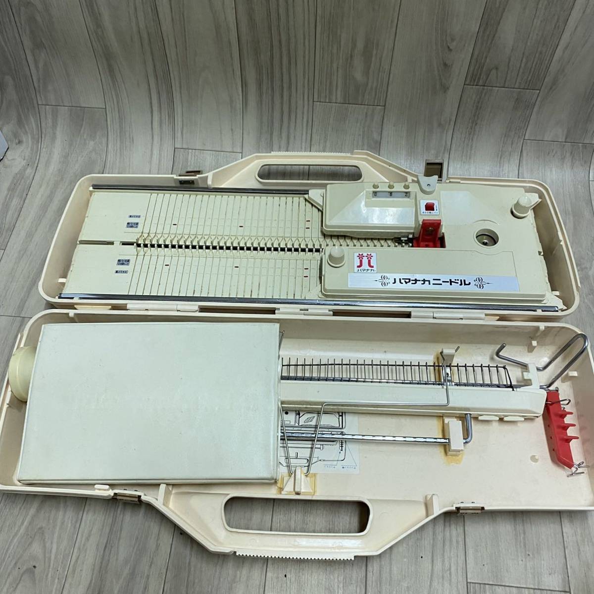 ハマナカニードル 編機 編み機 ハンドクラフト 手芸 レトロ ケース付き