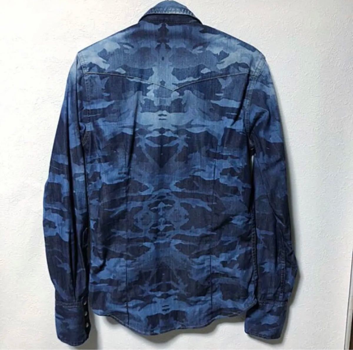 sizeS◇匿名配送☆DSQUARED2◇カモフラ 迷彩 デニムシャツ 入手困難