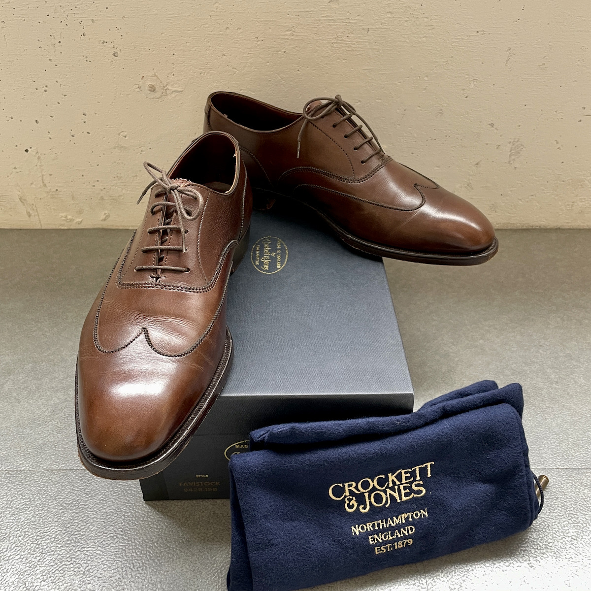 レア美品】、CROCKETT&JONES、クロケット&ジョーンズ、TAVISTOCK、6 1