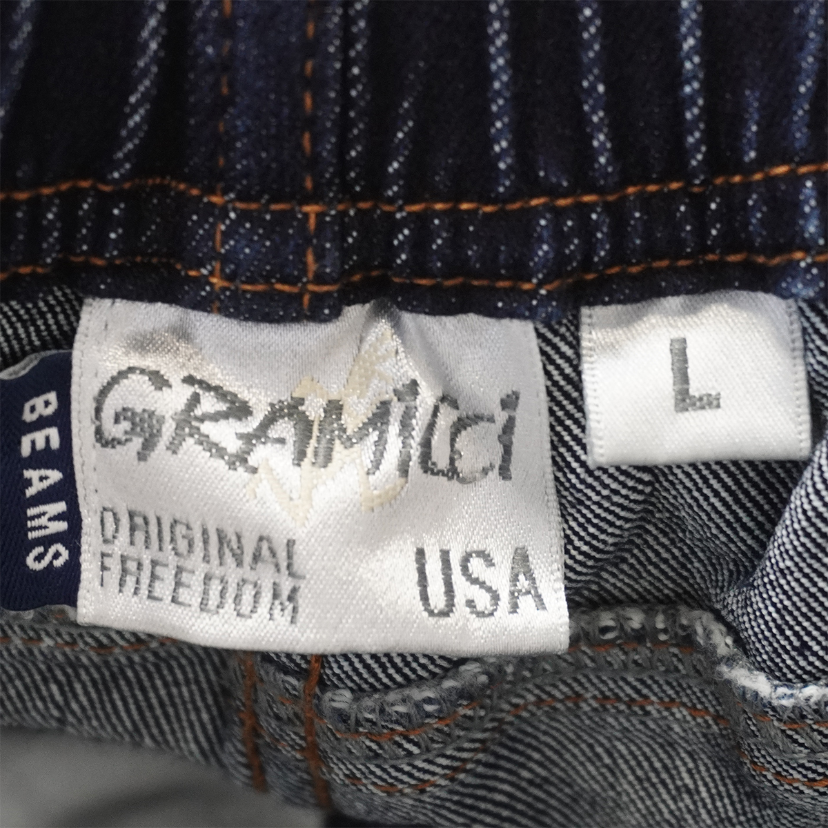 GRAMICCI × BEAMS 別注 シェルテック デニムパンツ【L】ONEWASH GRAMICCI × BEAMS 別注 シェルテック デニムパンツ【L】ONEWASH
