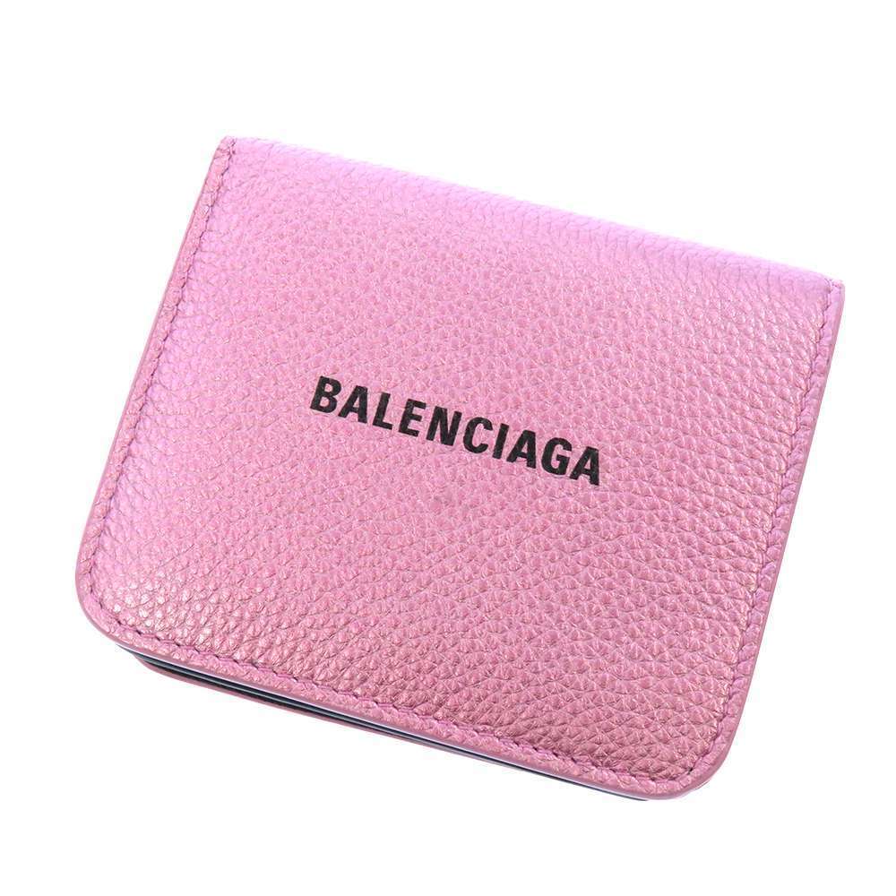バレンシアガ 二つ折り財布 ロゴ 594216 BALENCIAGA 財布 コンパクト