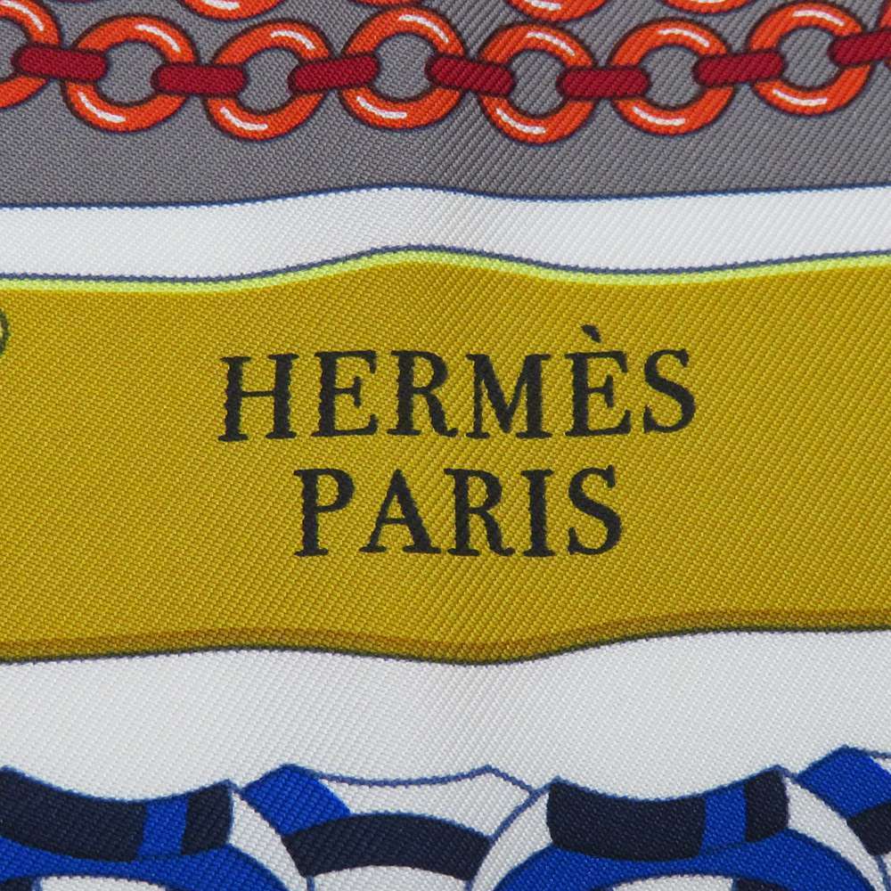 エルメス スカーフ カレ90 レアクション・アン・シェーヌ Reaction en Chaines HERMES シルクスカーフ 2021年春夏 