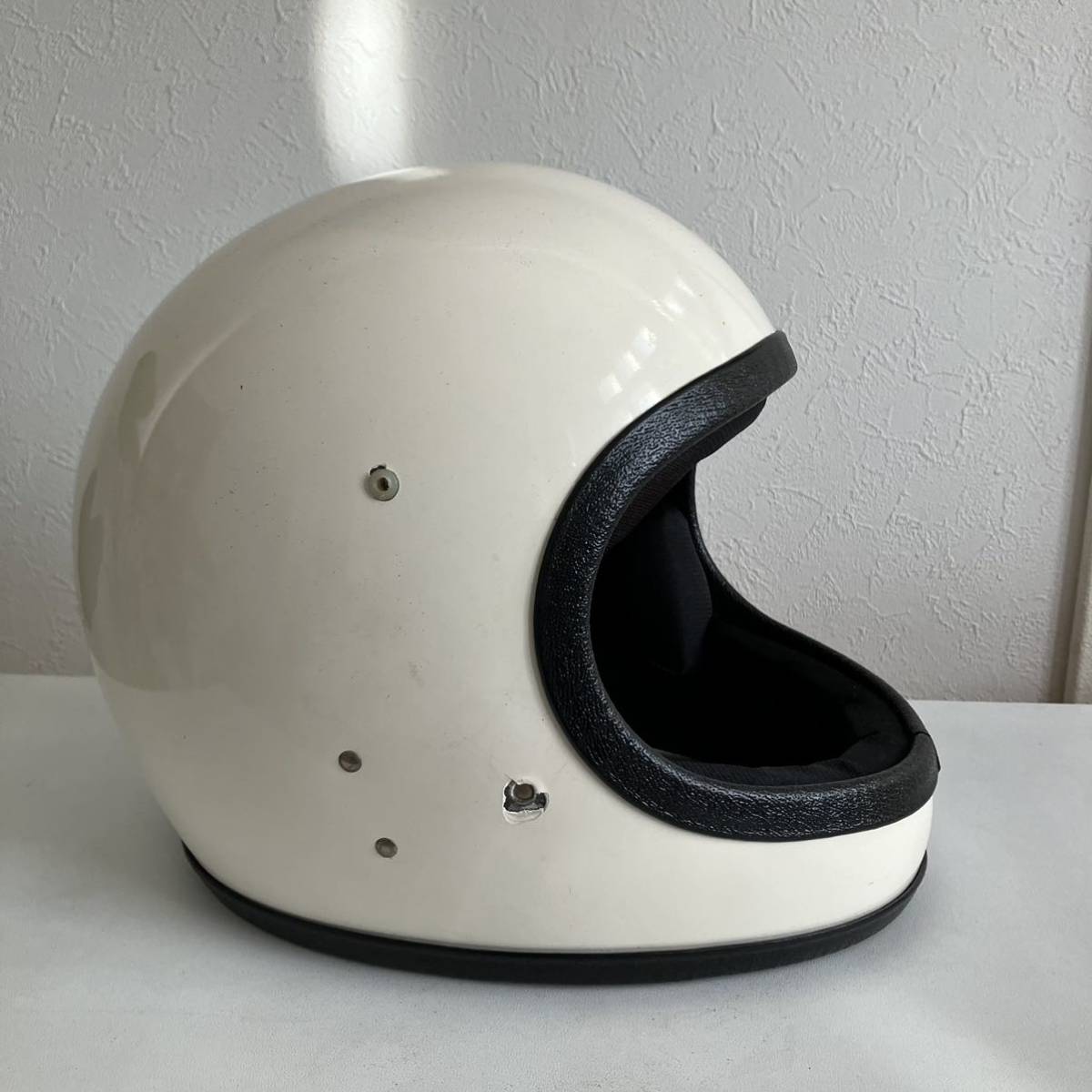 SAFETECH 1970年代 デッドストック 白 S-Mサイズ ビンテージヘルメット 