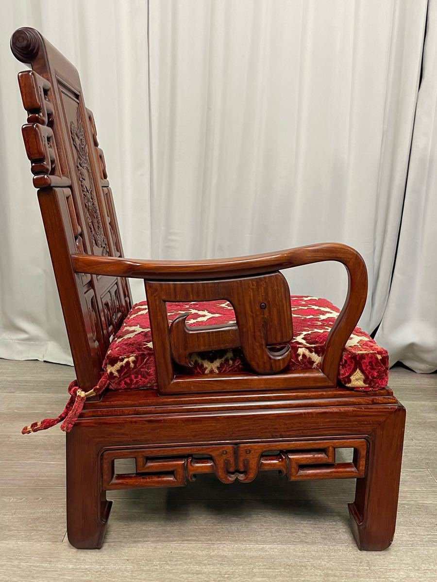 GB75 花梨 無垢材 唐木家具 アームチェア 3人掛けソファ 3P トリプル