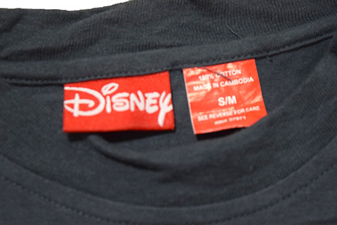 【S/M】 ディズニー ミッキーマウス キャラクター Tシャツ メンズS/M チャコールグレー ディズニーランド Disney 古着 BA3386_画像6