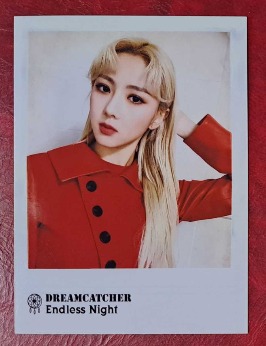 DREAMCATCHER ユヒョン Endless Night チェキ風セルカフォト 即決 Yoohyeon Insomnia Japan 限定 FC特典 ドリームキャッチャー 生写真 赤