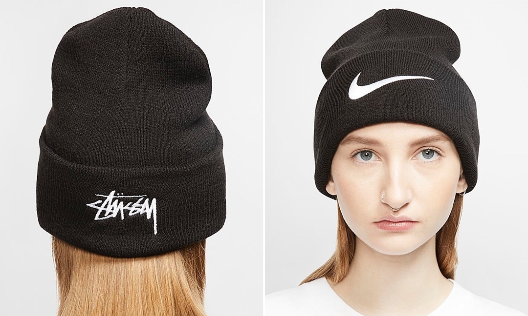 Nike x Stussy Cuff Beanie Black ニット帽 ナイキ ステューシー ロゴ 