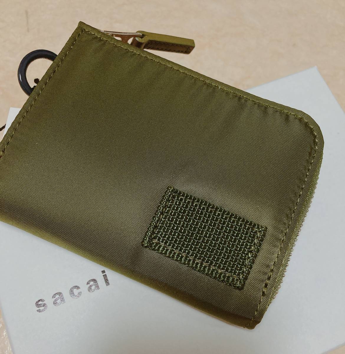 新品 sacai x PORTER zip-around Wallet ナイロンウォレット 財布 オリーブ サカイ ポーター バッグ カードケース コインパース_画像6