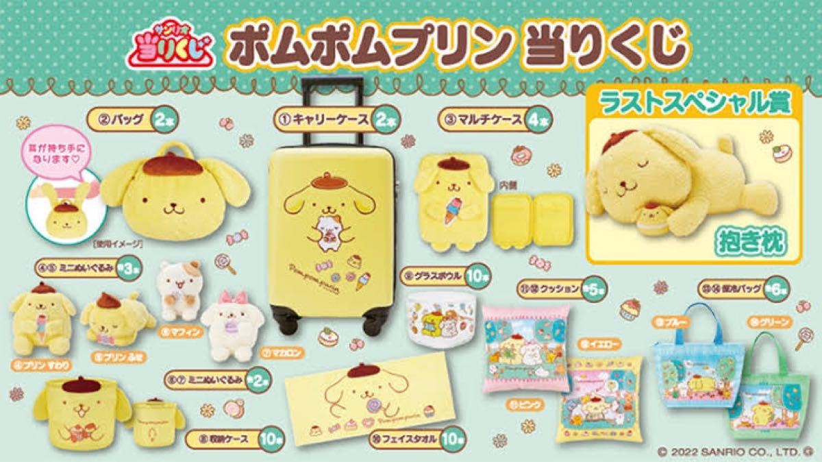 ポムポムプリン キャリーケース 「サンリオ当りくじ ポムポム ポムポムプリン キャリーケース 「サンリオ当りくじ ポムポム