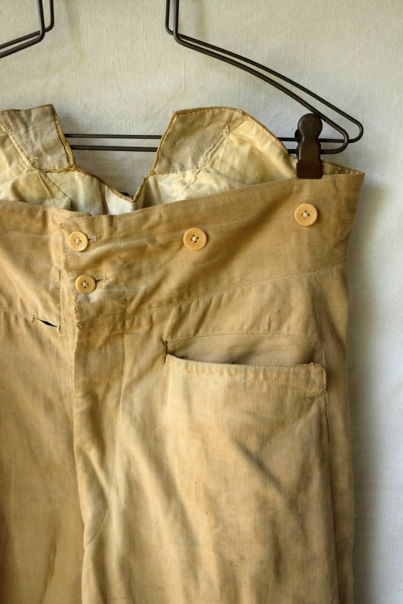 1910's 1920's フランス ヴィンテージ ハンティングパンツ