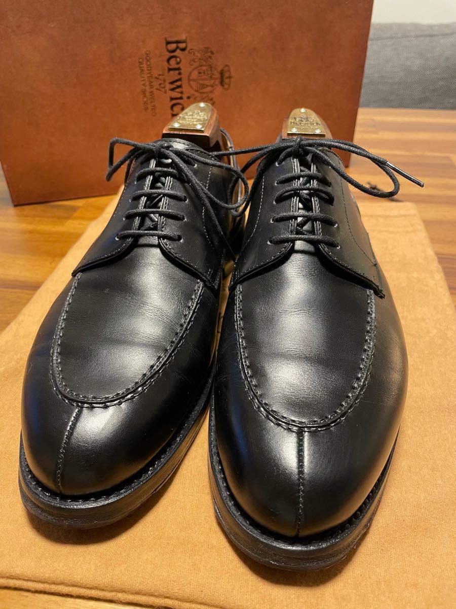Berwick バーウィック Uチップ 4558 UK6.5 26cm ブラック Berwick バーウィック Uチップ 4558 UK6.5 26cm ブラック