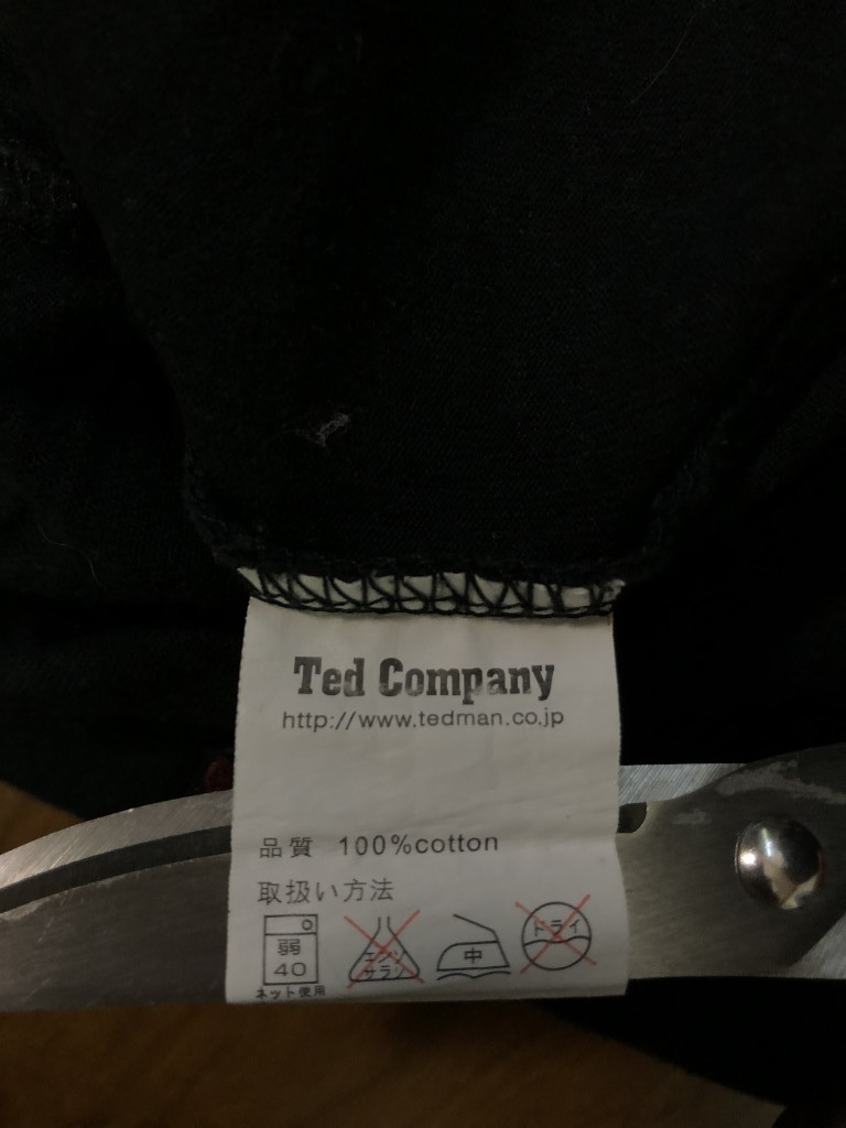 ◆TED COMPANY テッドカンパニー カミナリ　半袖 Tシャツ 　ブラック　中排気量(M)_画像8
