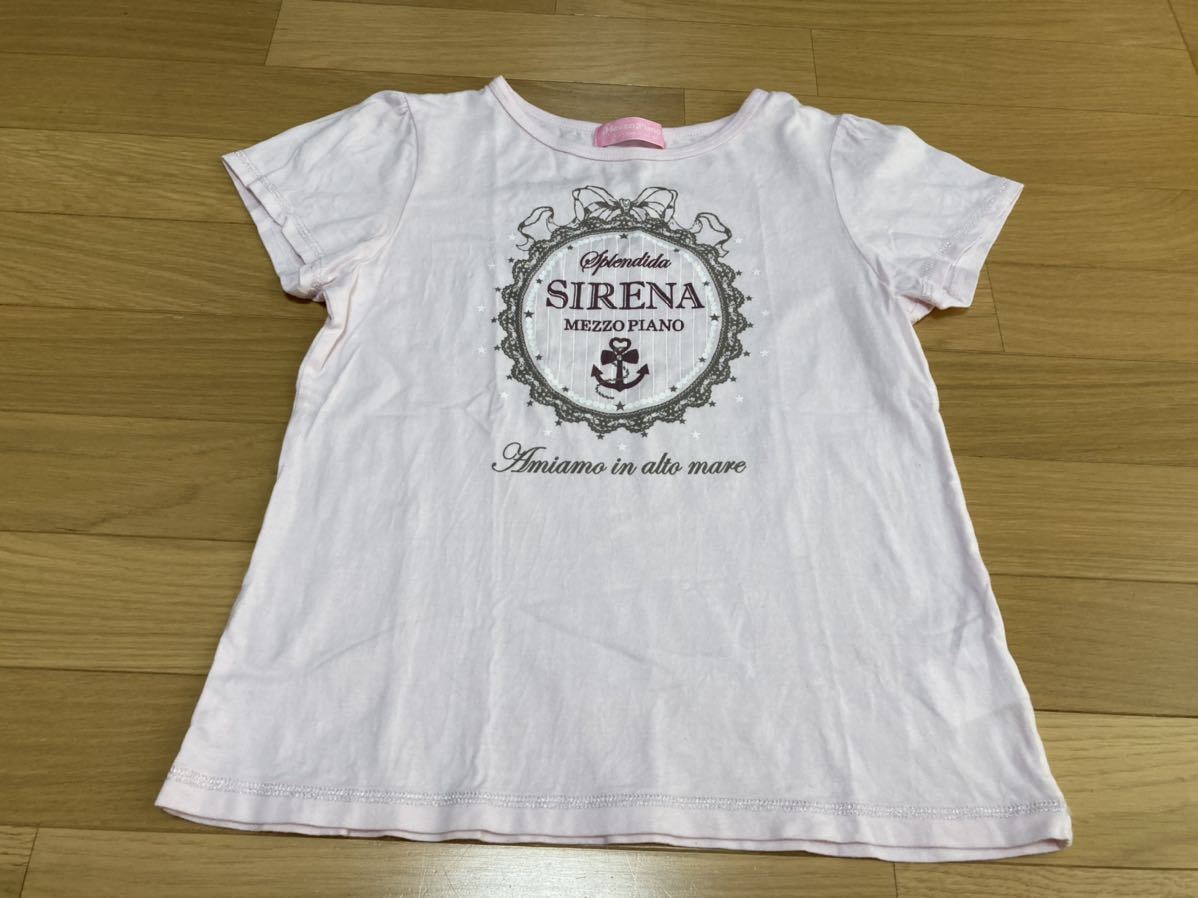 メゾピアノ 半袖Tシャツ 150センチ トップス キッズ ジュニア 女の子 女子 mezzo piano