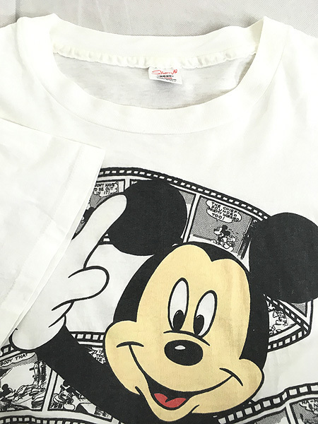 古着 90s USA製 Disney Mickey ミッキー ムービー フィルム Tシャツ XL 古着_画像5
