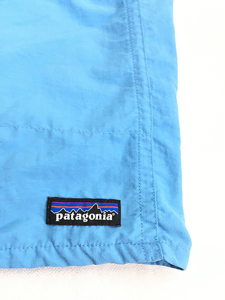 古着 15s Patagonia 無地 ソリッド バギーズ ショーツ ショート パンツ 水色 L 古着_画像5