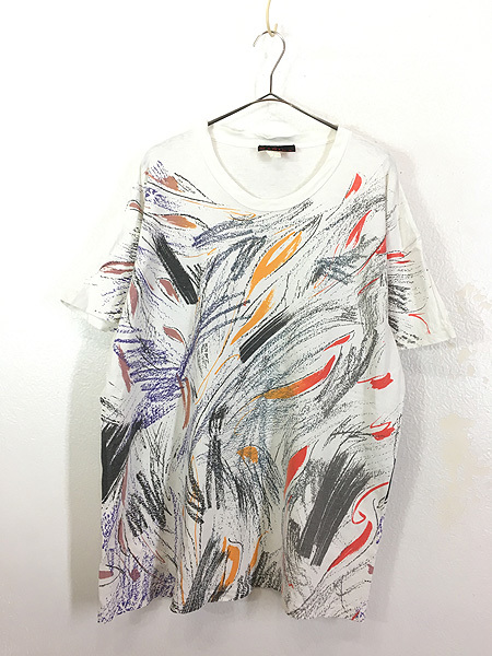 【25%OFF】 古着 90s USA製 MARIKA 葉っぱ ライン アート オールオーバー Tシャツ XL位 古着 その他 【25%OFF】 古着 90s USA製 MARIKA 葉っぱ ライン アート オールオーバー Tシャツ XL位 古着 その他