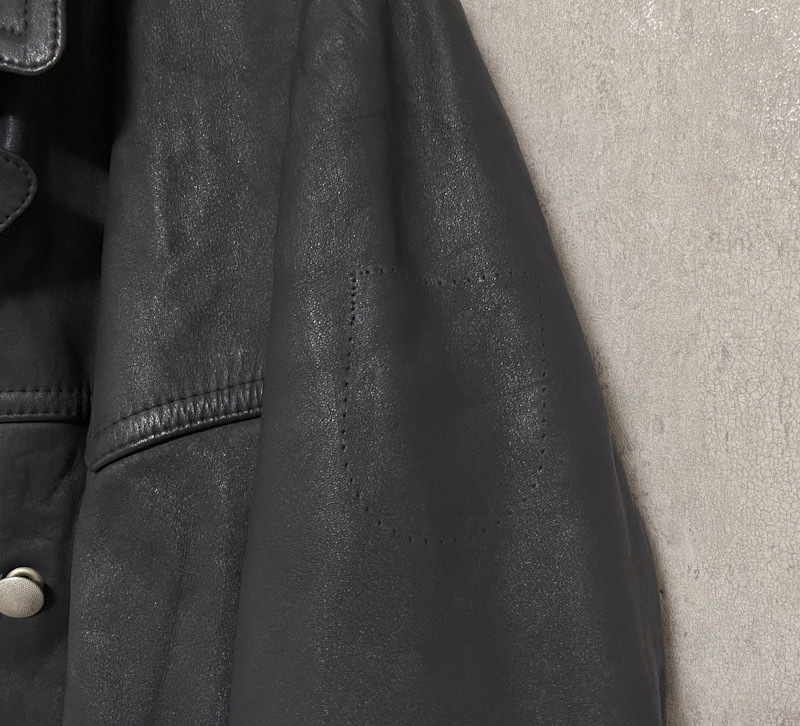 50s 60s ドイツ 連邦軍 レザー コート グレー ヴィンテージ ドイツ軍