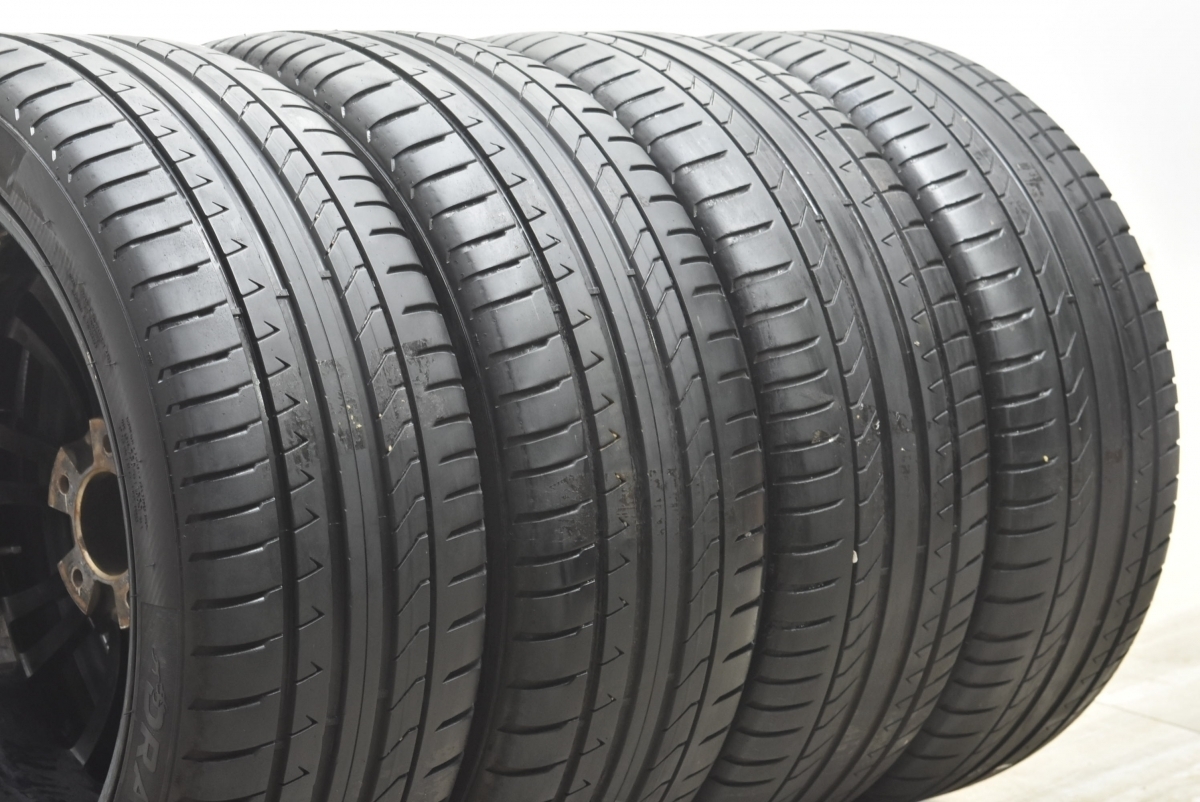 【良好品】レグザス 19in 8J +38 PCD114.3 ピレリ 245/40R19 アルファード ヴェルファイア エスティマ オデッセイ エルグランド 即納可能_画像7