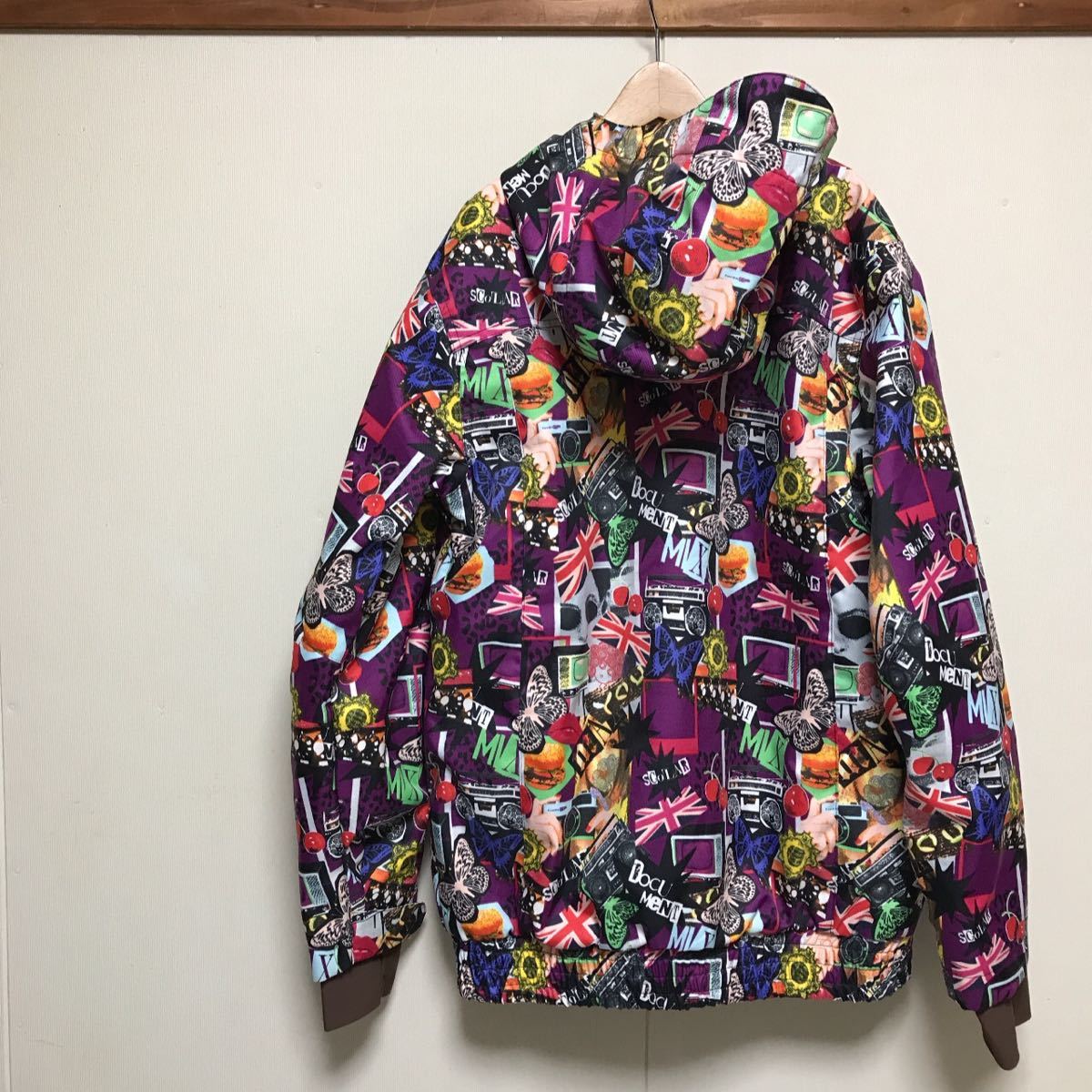 scolar ウェア XSサイズ美品 Scolar スカラー 総柄 スキーウェア スノボウェア トップス