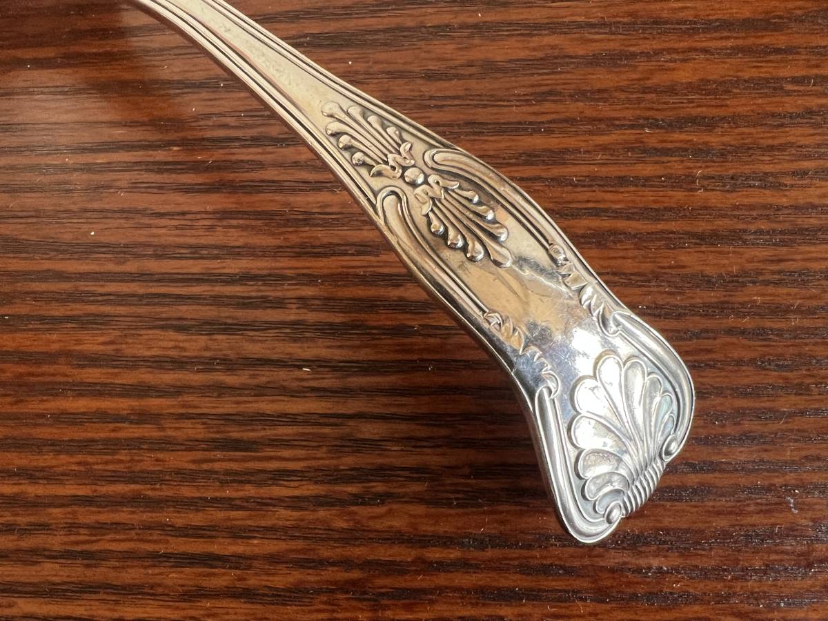  Англия Vintage King s образец серебряный металлизированный производства черпак 19cm/491-14