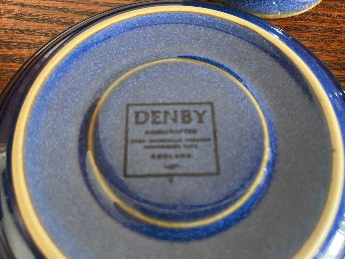 英ビンテージ　デンビー社　インペリアルブルー　カップ＄ソーサー　２客セット　/DENBY/295-４_画像5