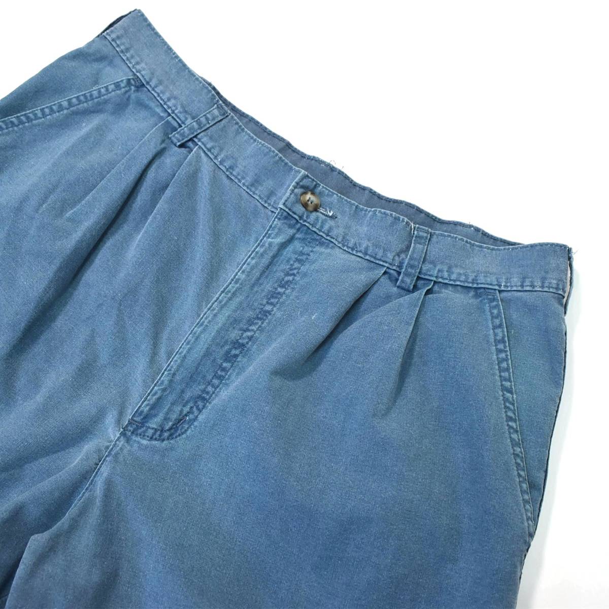[34]fe-do голубой 90s Woolrich tuck хлопок шорты Woolrich pig men to большой товар окраска Vintage vintage 80s