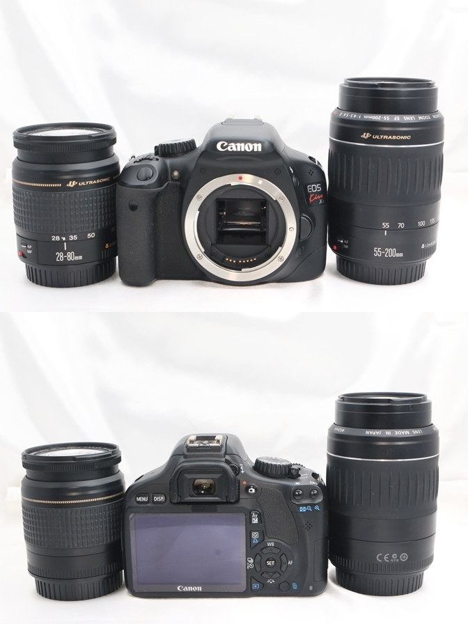 Canon EOS KISS X4 本体 とレンズ 4本 カメラバッグ 電池 | daspi.ro