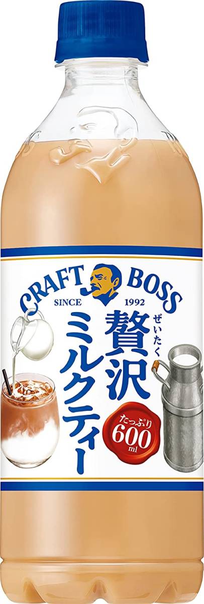 サントリー クラフトボス ミルクティー 紅茶 600ml×24本 ペットボトル ケース まとめ買い_画像1