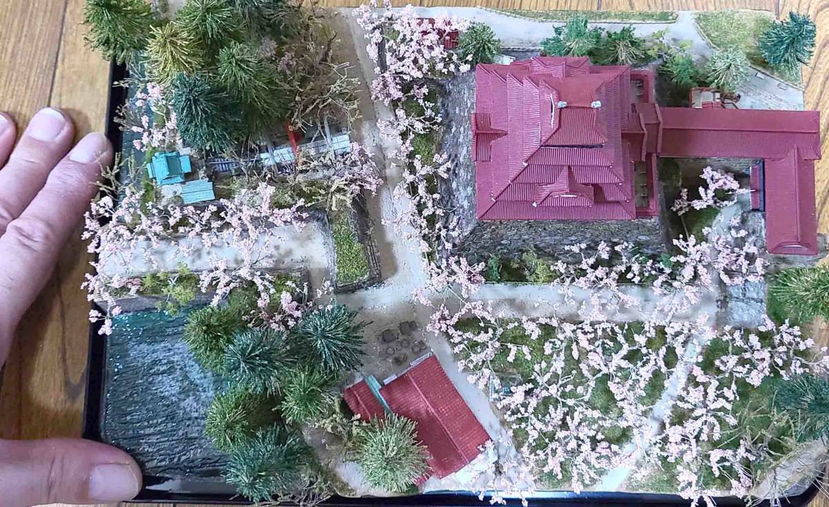 鶴ヶ城ジオラマ 桜満開の春 鶴ヶ城ジオラマ 桜満開の春
