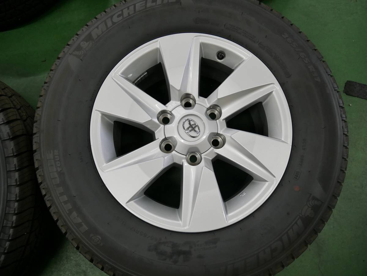0717-2】新車外し☆150プラド後期純正☆265/65R17☆バリ溝