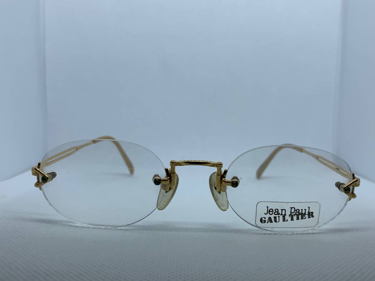 Jean Paul GAULTIER ジャンポール　ゴルチエ ゴルチェ　メガネ　眼鏡　めがね　サングラス　sunglasses 金縁　ゴールドフレーム_画像1